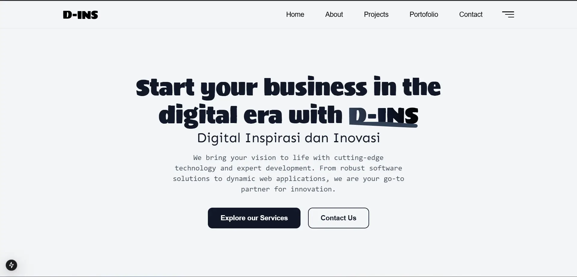 D-INS Startup